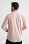 Men's Long Sleeve Single Pocket Regular Fit Cotton Shirt 2635 - 5