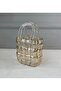 Luxury Bag Model Vase Decor Gold 22 cm (with 2 Artificial Roses as a Gift) - 5