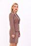 Men's Collared Single Button Classic Jacket - Brown - 1045100 - 5
