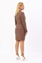 Single Button Classic Jacket & Slit Straight Slim Skirt - Brown - 1044502 - 4