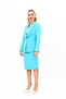American Collar Classic Jacket & Plain Tight Skirt-Turquoise - 1029540 - 5