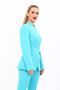 Self-Standing Collar Jacket-Turquoise - 1072100 - 5