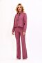 Buttoned Mini Jacket & Flared Trousers Set - Rose - 1010530 - 2