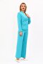 Single Button Classic Jacket & Wide Leg Trousers - Turquoise - 1044520 - 3