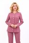 Zero Collar Buttoned Jacket-Rose - 1064100