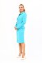 Shirt Collar Classic Jacket & Plain Tight Skirt-Turquoise - 1054540 - 2