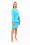 Oval Collar, Side Pockets, Classic Jacket & Slit Straight Skirt - Turquoise - 1043502 - 3