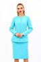 Zero Collar Buttoned Jacket - Turquoise - 1064100 - 5
