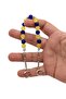 Yellow Navy Blue Fan Mascot Efe Model and Zaza Model Rosary Set - 3