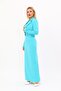 Men's Lapel Single Button Short Jacket & Long Straight Slim Skirt-Turquoise - 1073553 - 2
