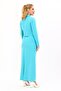 Men's Collared Short Jacket & Long Straight Tight Skirt - Turquoise - 1048553 - 4