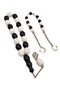 Black and White Fan Mascot Efe Model and Zaza Model Rosary Set