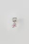 Italian Charm Premium Stainless Steel Pink Heart with Stone