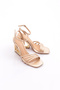2437 Women's Ankle Strap Heeled Evening Dress Shoes - 2