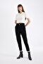 Paperbag Gabardine Trousers High Waist with Pockets Basic Straight Standard Leg S2790Az24Wn - 2
