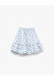 Cotton Brode Layered Floral Skirt - 2