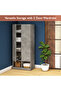 Modern 2 Door Wardrobe with Multiple Shelves - 3