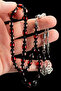 Men's Gift 7X11Mm Red Black Vernier Powder Amber Rosary