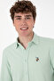 Men's Aqua Green Knitted Shirt 50300402 -Vr048 - 2