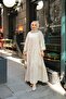 Women's Tyess Patterned Dress Cream - 3