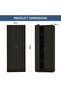2 Door Full Height Cabinet, Modern Storage Solution With 4 Shelves - 6
