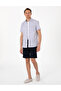 Navy Blue Linen Look Regular Fit Short Sleeve Pocket Shirt 50306950-Vr033 - 4