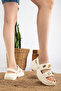 Comfortable Sole Women's Double Buckle Luxury Daily Beach Sea Pool Slippers - 3