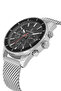 Jls0406401 Black & Silver Steel Men's Wristwatch - 2