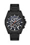 Jls0223303 Navy Blue & Black Steel Men's Wristwatch