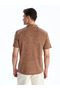 Lcw Vision Brown Polo Collar Men's T-Shirt - 3
