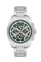 Jls0223301 Green & Silver Steel Men's Wristwatch