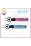Name Plate and a Rh (+) Blood Type Written 2 Keychain, Gift, Sky Blue-Pink, Speed Enthusiasts