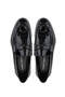 Men's Genuine Leather Black Patent Leather Classic Shoes - 5