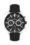 Jls0405901 Black & Silver Steel Men's Wristwatch