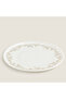 Fiona Christmas Cake Plate White-Gold - 2