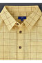 Boys' Yellow Checked Cotton Long Sleeve Shirt - 3