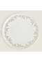Fiona Christmas Cake Plate White-Gold