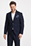 Venus Men's Navy Blue 4 Seasons Comfortable Fabric Slim Fit Half Lined Sports Blazer Jacket - 4