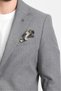 Venus Men's Gray 4 Seasons Comfortable Fabric Slim Fit Half Lined Sports Blazer Jacket - 3