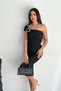 Rochie de damă Dipmoda material elastic detaliu pe umăr lungime midi DPK4196 - 3