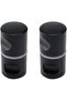 Wealrit 2 pcs Black Bathroom Pull Knob, Diameter 1.1 Inch Shower Glass Door Knob, Back to Back Showe - 2