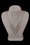 Mia Stoned Evening Dress Necklace Earring Set And Flower Thin Leaf Bridal Crown - 8