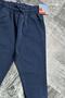 Boy's Elastic Waist Rope Detailed Gabardine Jogger Navy Blue Jeans - 4