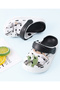 SAPS Duck Applique Back Strap Closure Clogs - Multicolor - 5