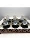 Patterned Tea Cup Set for 6 People - 2