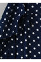 Girls' Navy Blue Polka Dot Spaghetti Strap Maxi Dress - 4