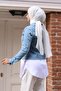 Buttoned Denim Jacket Light Denim 6027 - 4