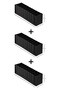 Set of 3 10 Compartments Black Cabinet Drawer Accordion Folding Socks Laundry Organizer Organizer - 8