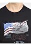 Crew Neck Graphic Thirts US81-0103-Black Print - 5