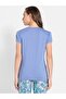 Relax V-Neck Sleep Tee RX12-0105-IRIS BLUE - 3